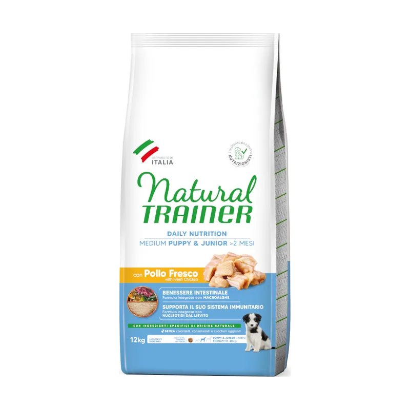 Natural Trainer 3 kg Puppy&Junior Medium Pollo pienso