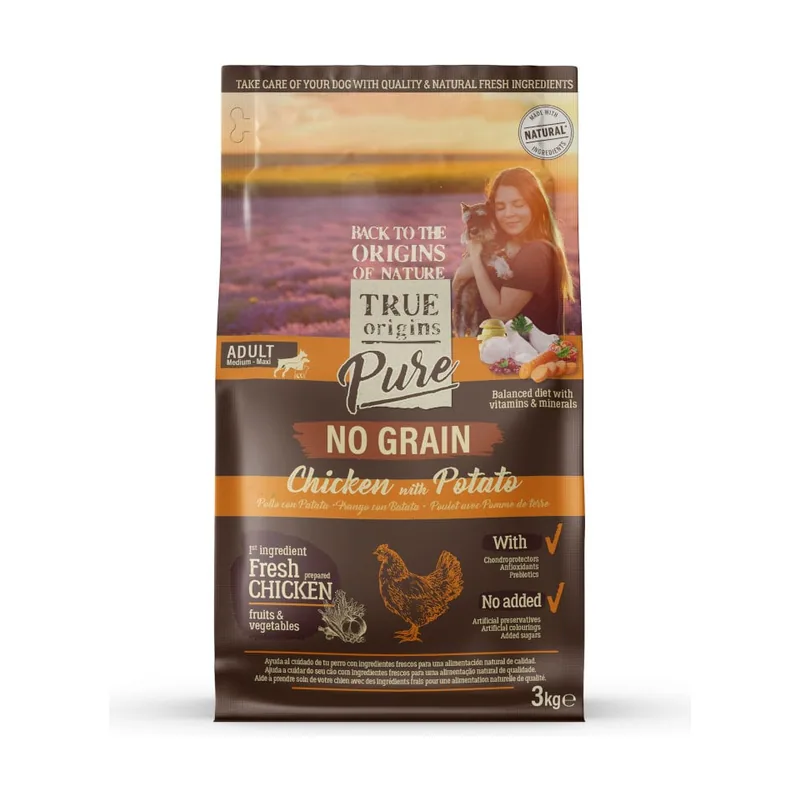 True Origins 3 kg Pure Adult Pollo No Grain pienso