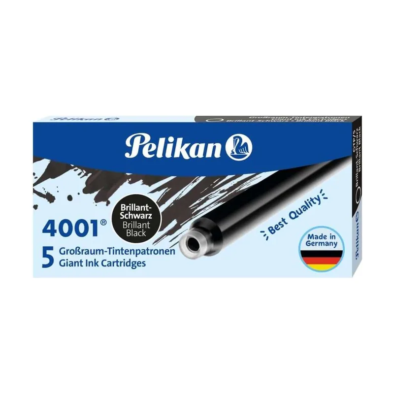 Tinta estilografica gtp/5 negro caja de 5 cartuchos