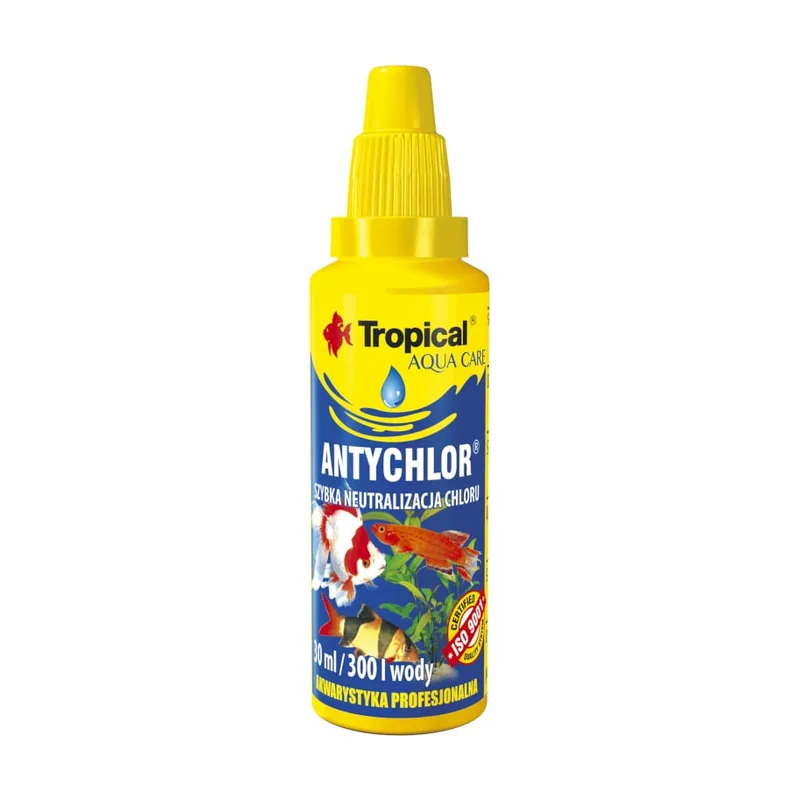 Tropical 30 ml AntychlorNeutralización Rápida Del Cloro para acuarios de agua dulce