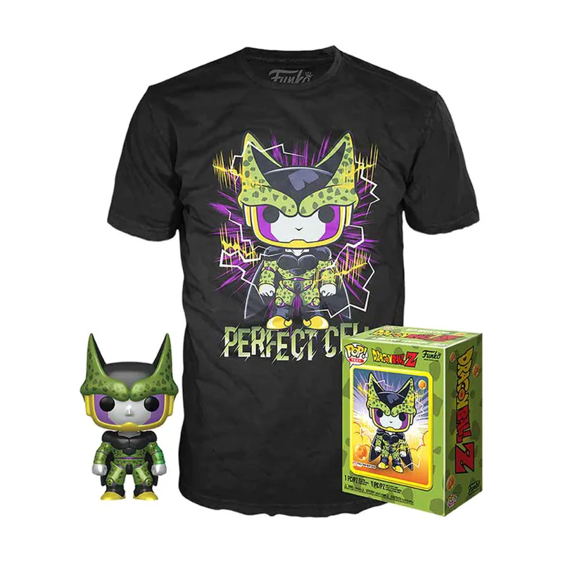Dragonball Z Pop! & tee Box Cell Size L Shirts