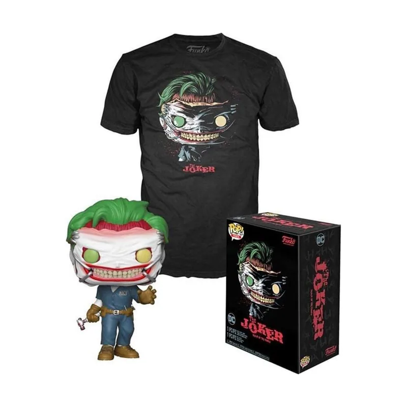 Set Figura Pop & tee DC Comics The Joker Exclusive M Muñecos acción
