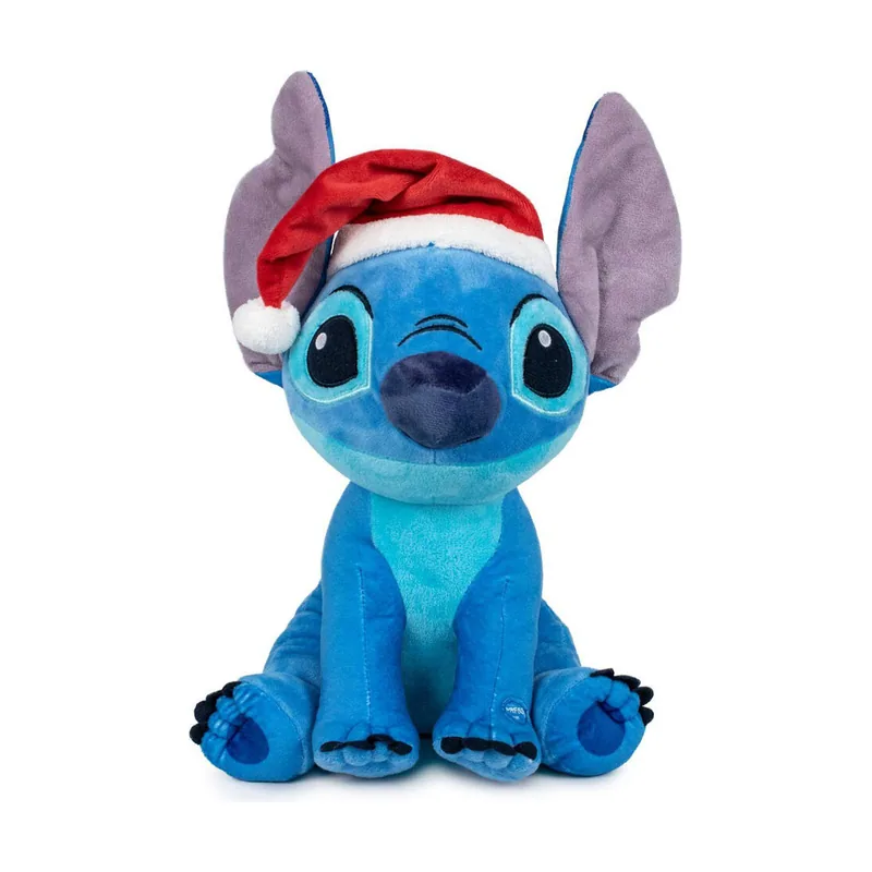 Peluche Stitch con Gorro de Navidad