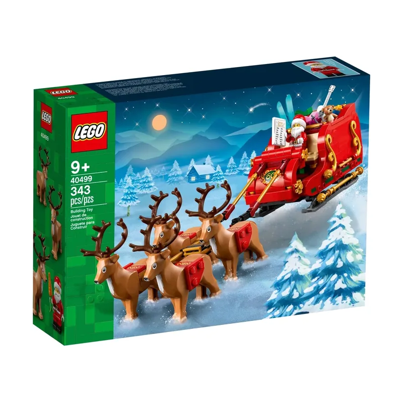 Trineo de Papá Noel Decorativo de Navidad para Dormitorio o Salón