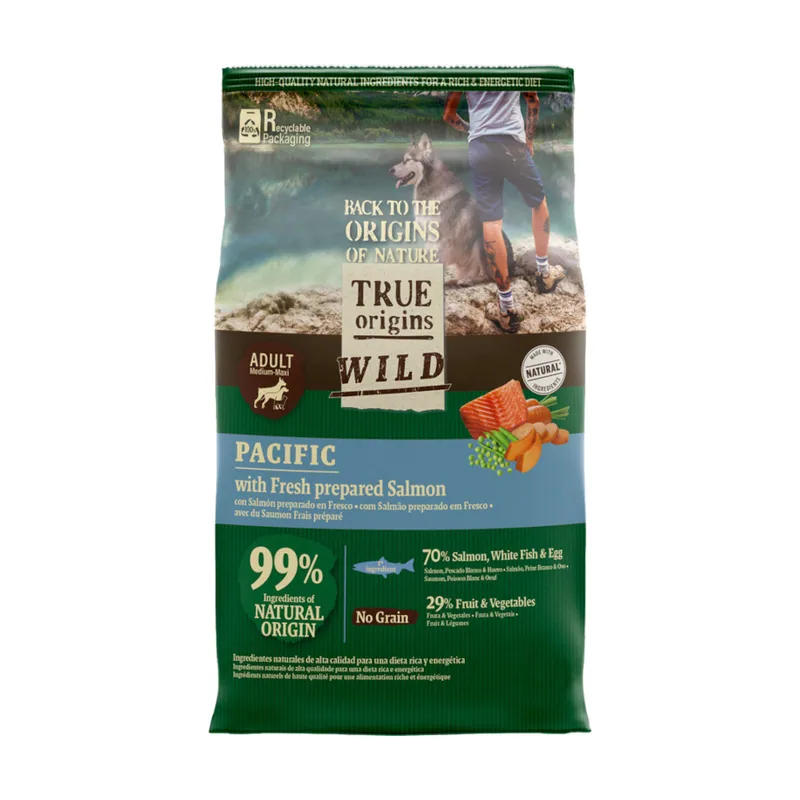 True Origins 3 kg Wild Adult Pacific Salmón pienso