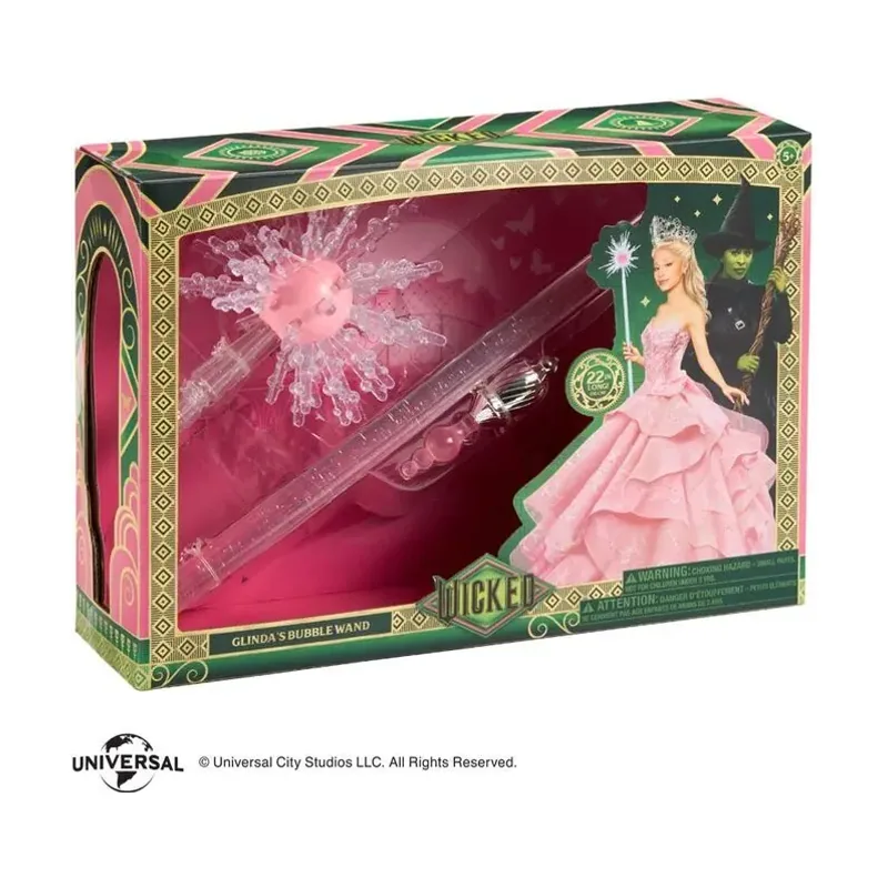 Wicked varita mágica réplica 1/1 glinda's bubble varita mágica 56 cm