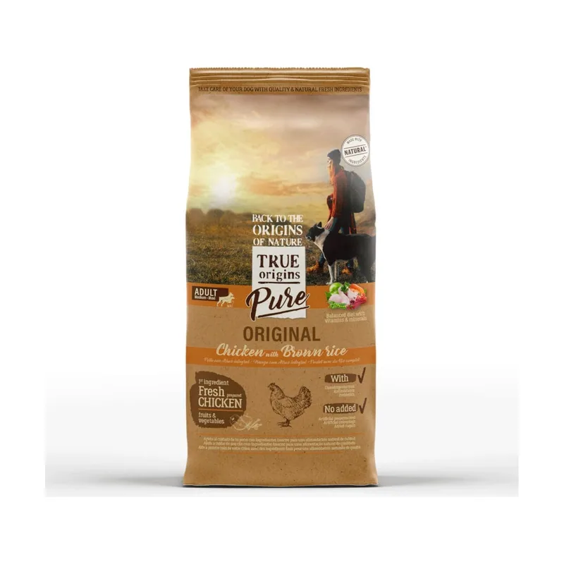 True Origins 12 kg Pure Adult Pollo y Arroz pienso