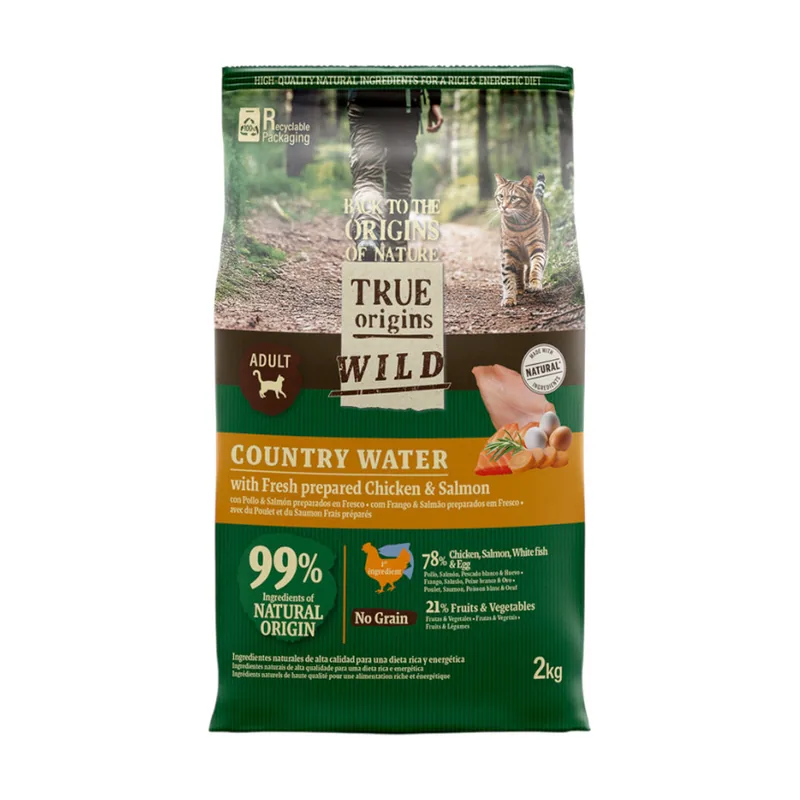 True Origins 6 kg Wild Adult Country Water Pollo y Salmón pienso