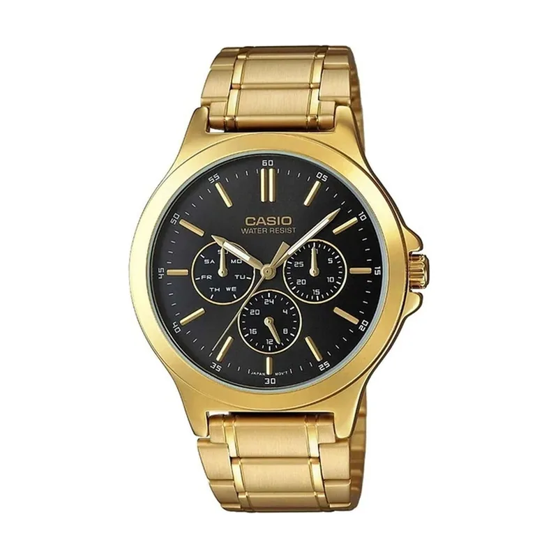 Reloj con movimiento cuarzo japonés Man Mtp-V300G-1A 30,0 mm