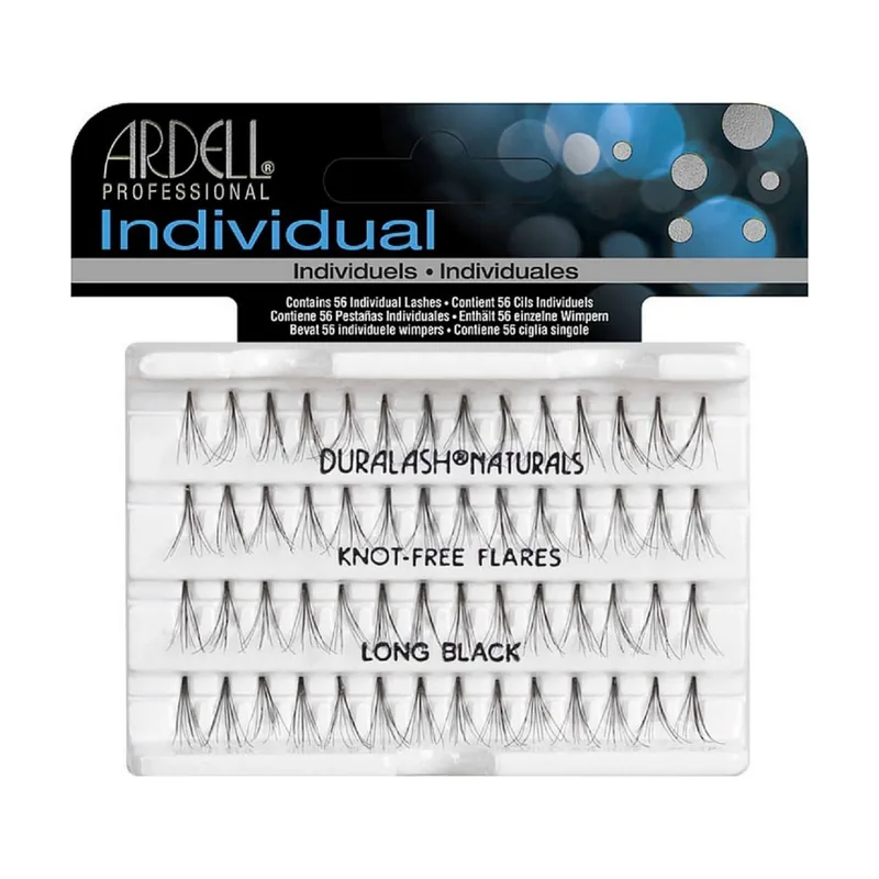 Set de pestañas postizas duralash long black pestañas individuales 56 unidades