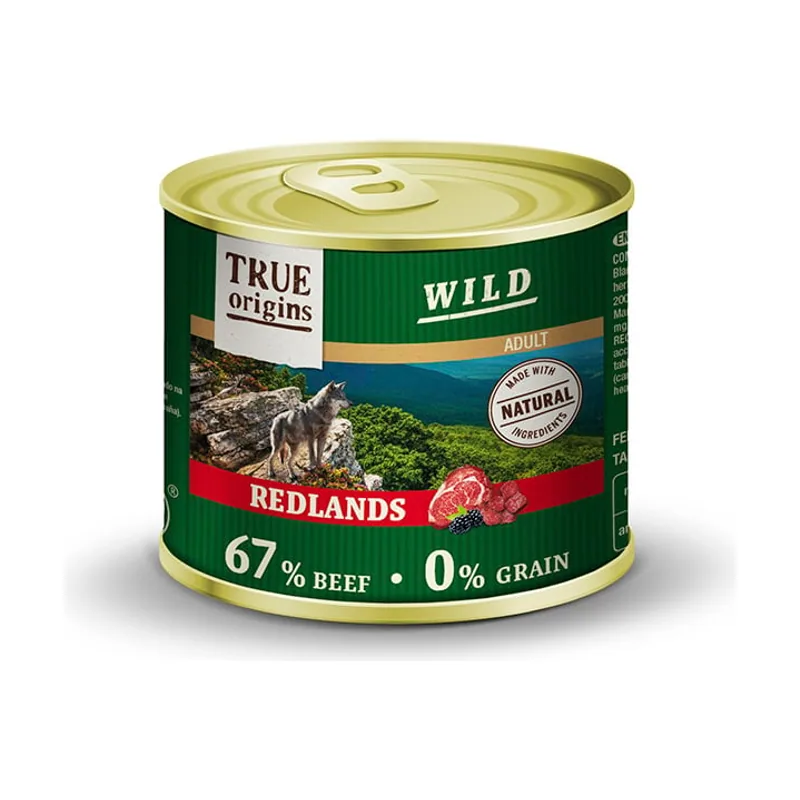 True Origins 200 g Wild Redlands Ternera lata
