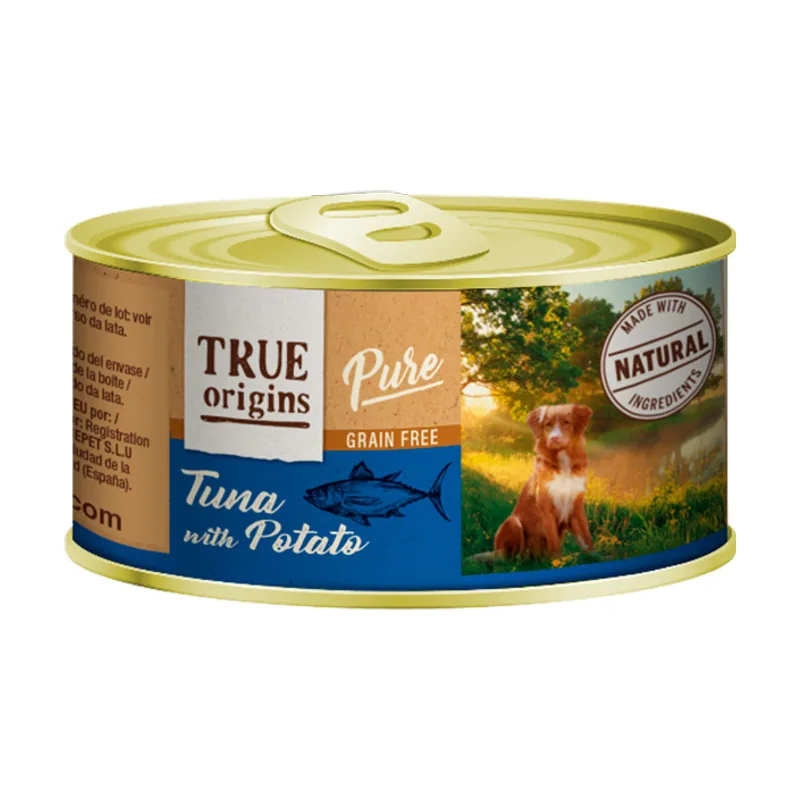 True Origins 185 g Pure Atún y patata lata