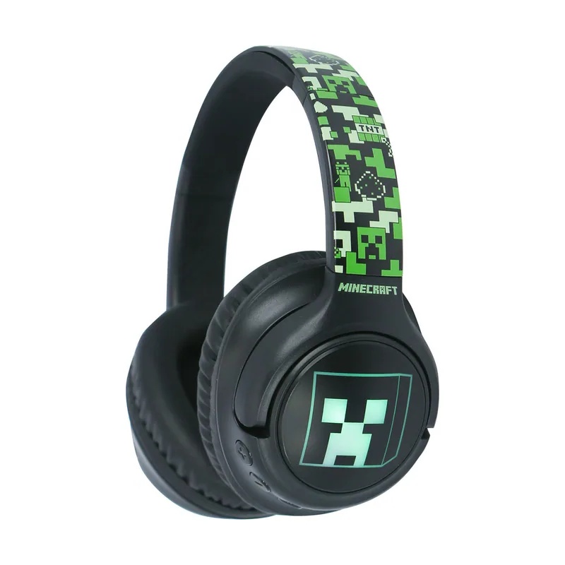 Otl Technologies Auriculares INALÁMBRICOS Minecraft Plegables con LUZ LED