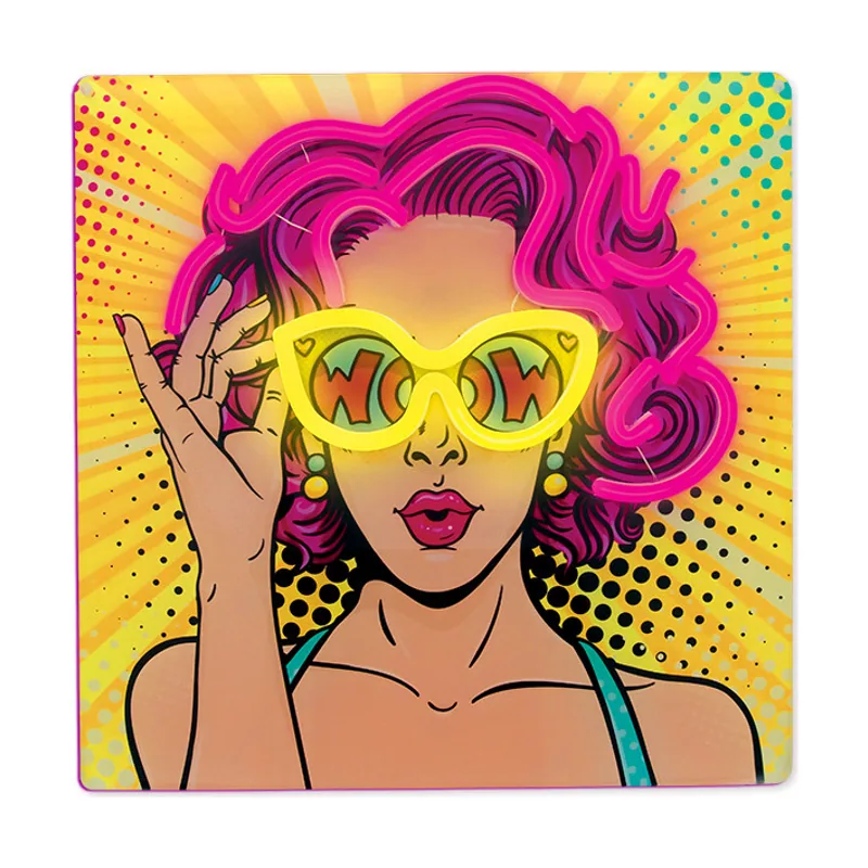 Light LED Neon Art Cartel Power Woman