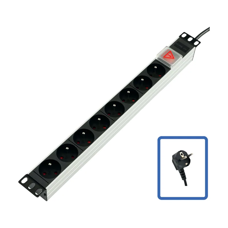 LOGON TUPS031 de distribución de energía PDU 8 salidas AC