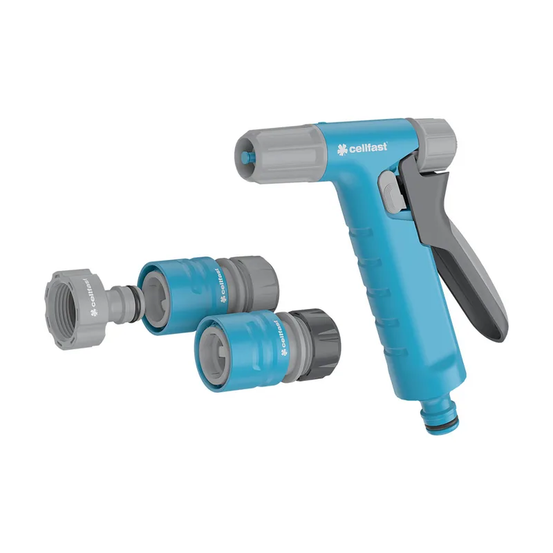 Pistola De Riego Set Aspersor De Césped Para Césped Flores Plantas Conexión Rápida Conexión Hydron cellPRO 1/2"