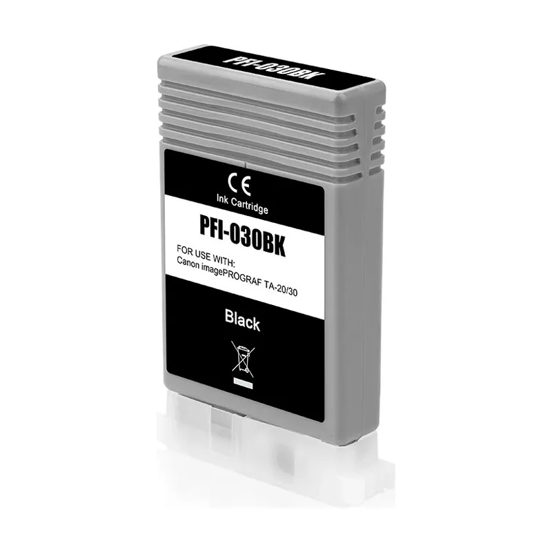 Pfi030 negro cartucho de tinta pigmentada generico