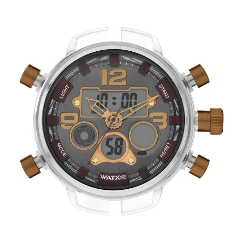 WATXANDCO Reloj de Cuarzo analógico Unisex con Correa en RWA2820