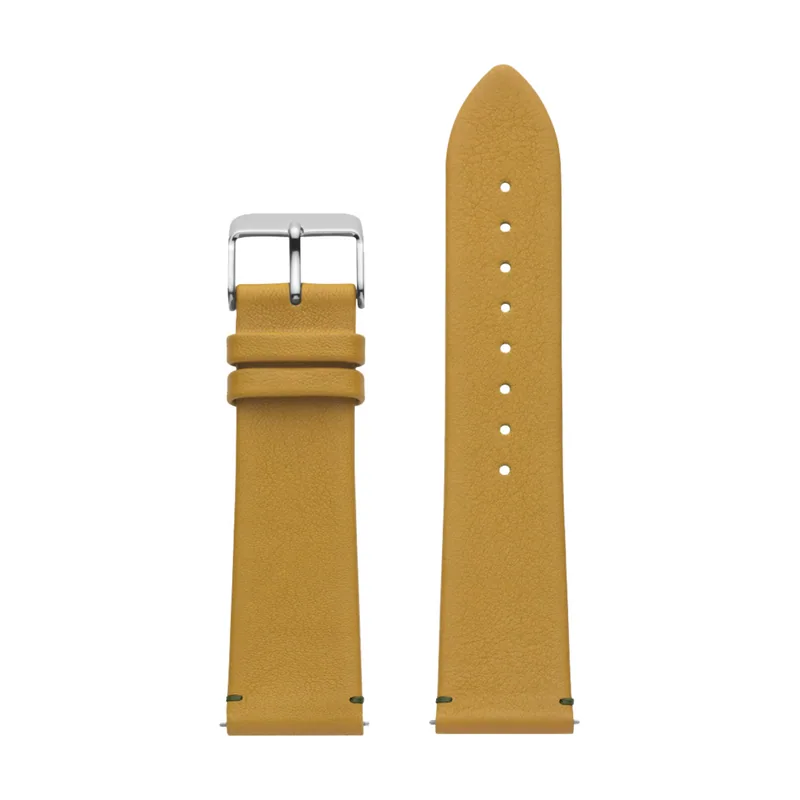 Watx & Colors Watx Correa de Piel Italiana de la Marca Modelo Leather Terrestre/Mustard