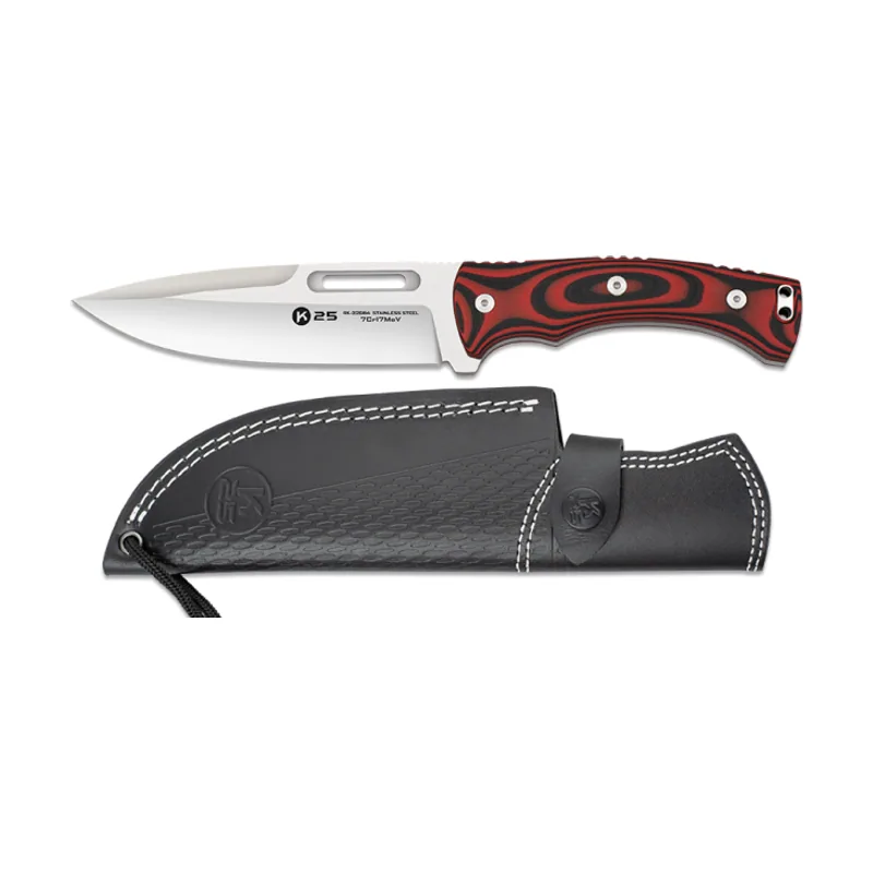 Cuchillo G.10 Rojo-negro Hoja 15