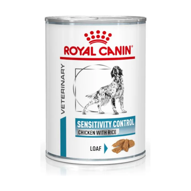 Royal Canin 410 g Veterinary Sensitivity Control Mousse de Pollo y Arroz lata