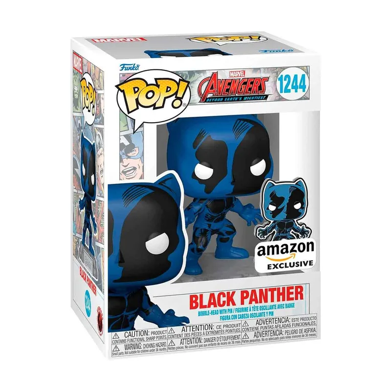 Pop! Marvel Black Panther Comic with Enamel Pin