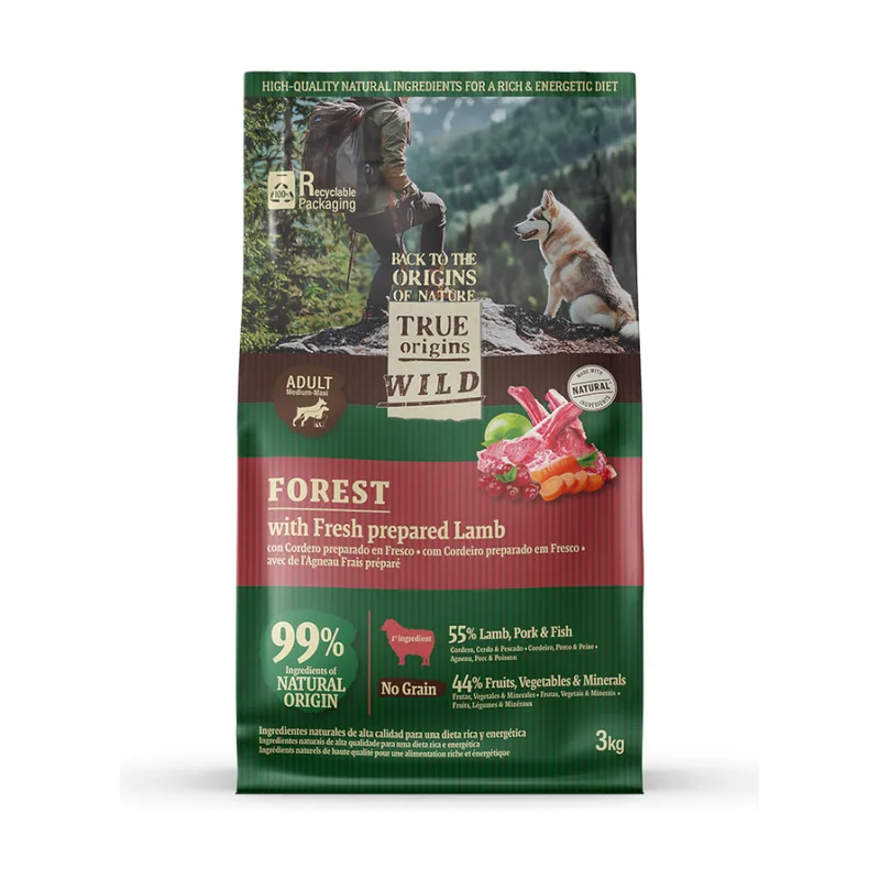 True Origins Wild Forest Cordero Pienso