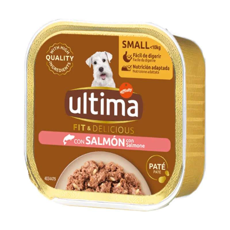 Ultima 150 gr Fit & Delicious Mini Salmón en Paté Tarrina