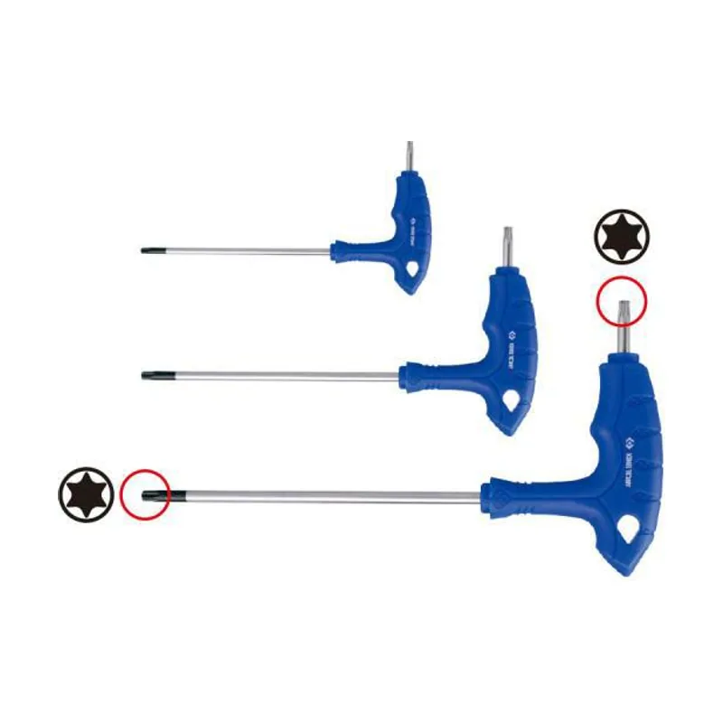 Llave Torx con Orificio Tipo "L" y Mango