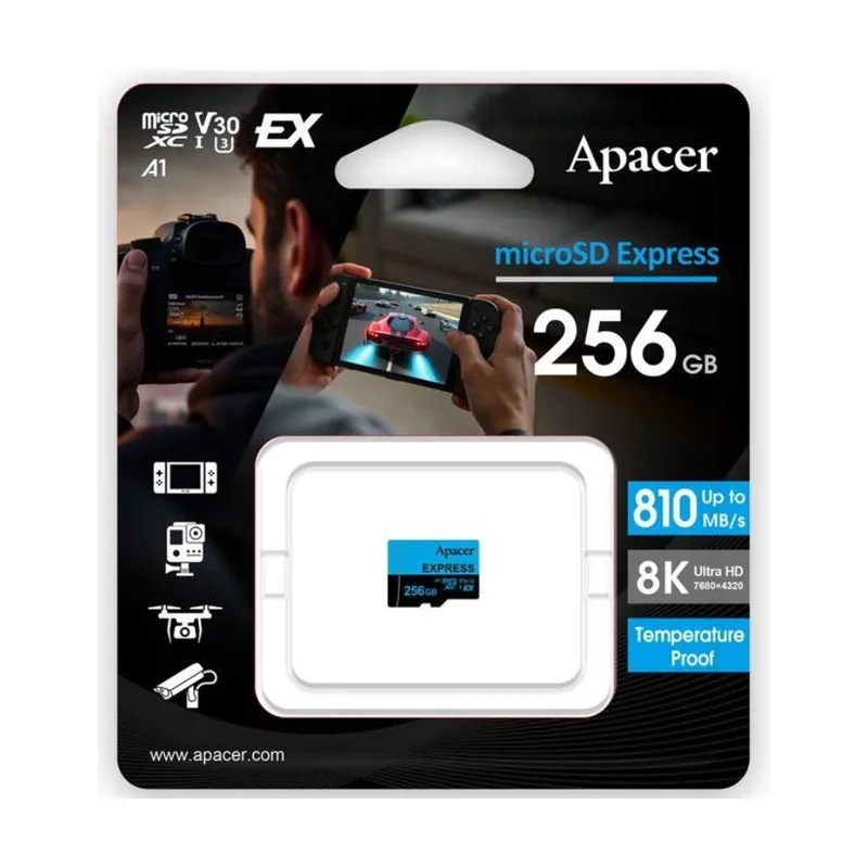 Tarjeta de memoria 256gb uhs-i clase 10 810mbs