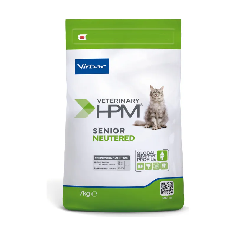 Virbac 7 kg Senior Neutered HPM Pienso para gatos