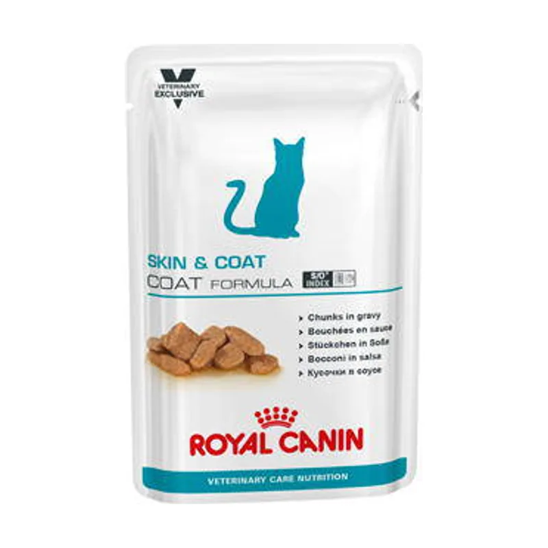 Royal Canin 12 sobres x 85 g Skin & Coat sobre en salsa para gatos
