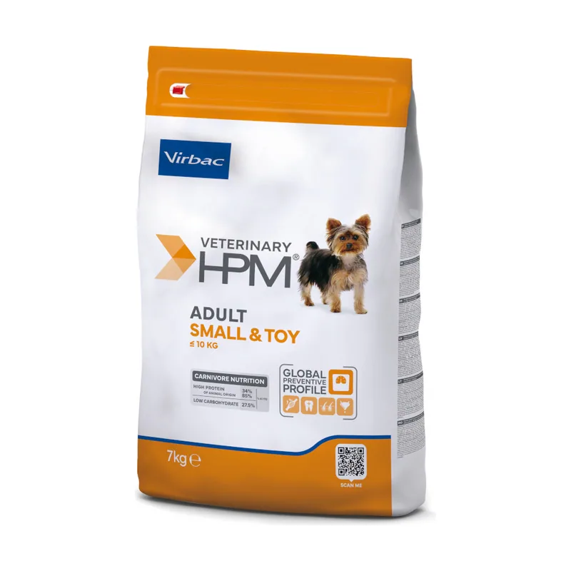 Virbac 7 kg Veterinary HPM Adult Small & Toy pienso