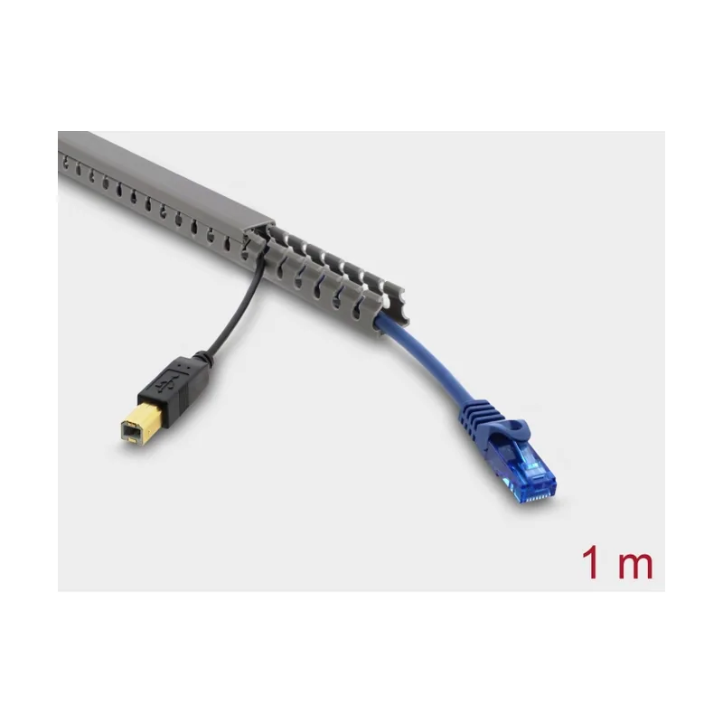 22025 organizador de cables Universal Panel guíacables Gris 1 pieza s