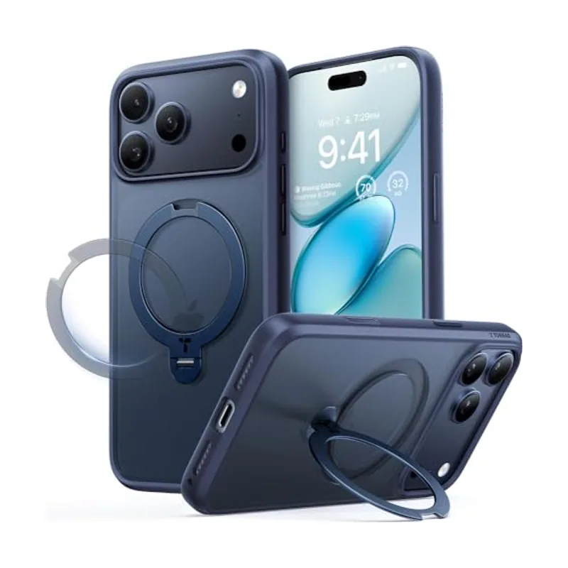 Torras UPro Ostand Spin Funda Adecuada para Apple iPhone 17 Pro MAX
