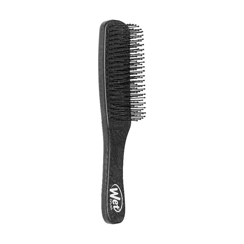 Detangler for Men UltraSoft Intelliflex Bristles All Hair Types Black Leather