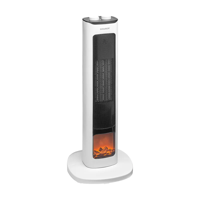 Ceramico ptc torre efecto llama 2000 watt. oscilante. termoventilador