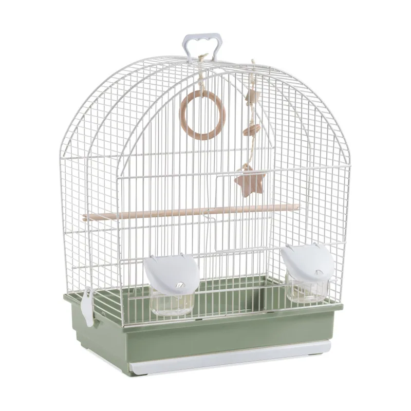 Voltregà 2.89 KG 642 Eco Jaula Verde con Columpio para pájaros