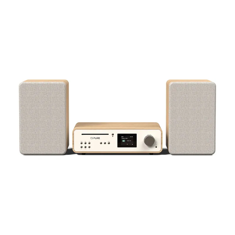 252807 sistema de audio para el hogar Microcadena de música para uso doméstico 50 W Roble