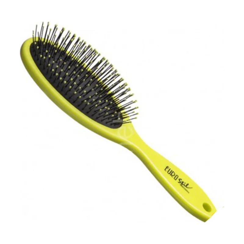 Oval Cepillo Mediano Verde Fluor 1UN Unisex Adulto