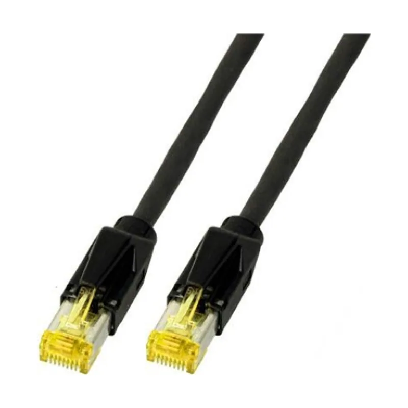 K3130.1,5 cable de red Negro 1,5 m Cat6a S/FTP S-STP