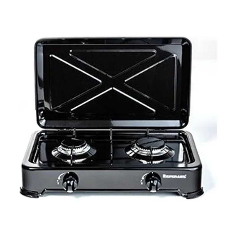 K-02TB hobs Negro Encimera de gas 2 zona s