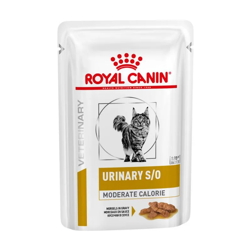 Royal Canin 48 sobres x 85 g Veterinary Urinary Moderate Calorie sobres para gatos ¡Pack ahorro!