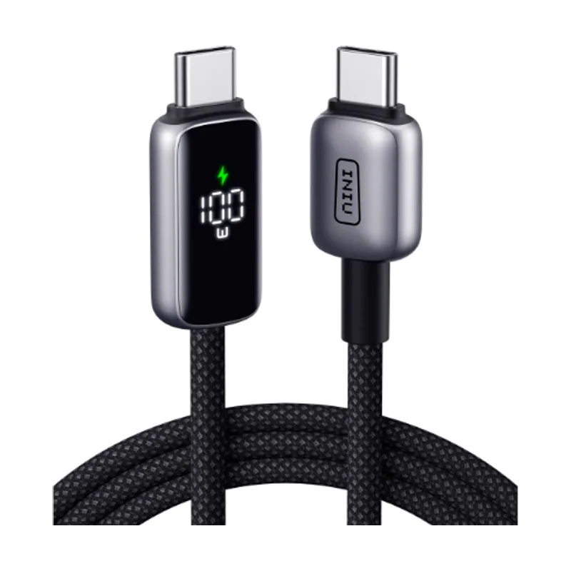 Cable USB C a USB C con pantalla digital