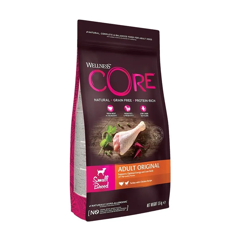Wellness Core 5 kg Adult Small Pavo y Pollo pienso