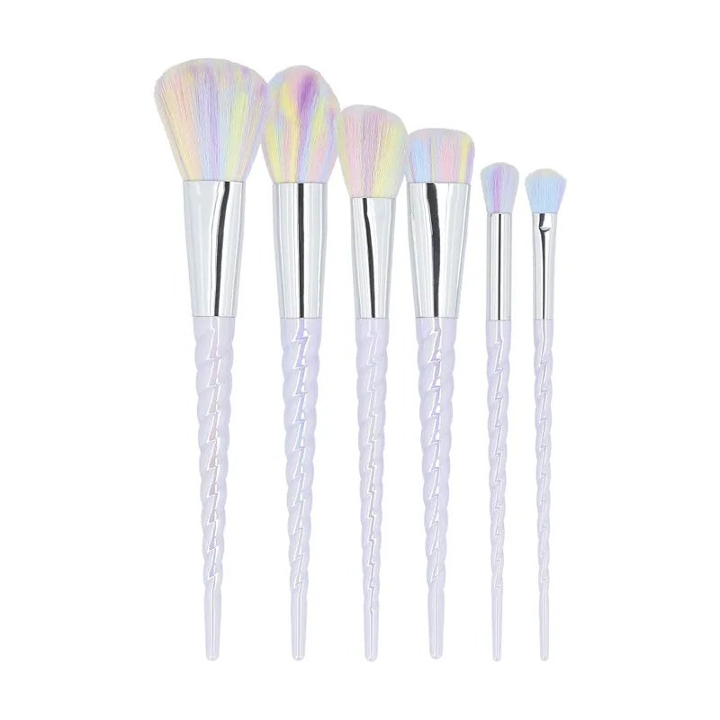 Makeup Brush Unicorn Pastel 6Pcs Set 100 g