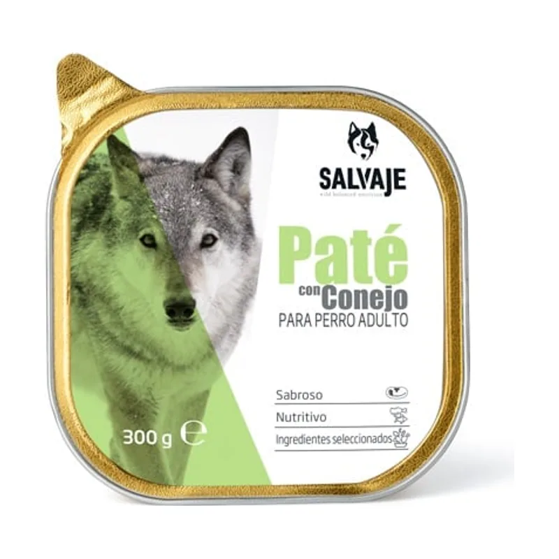 Salvaje 300 g Adulto Conejo en Paté tarrina