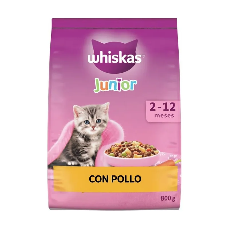 Whiskas 800g Junior Pollo pienso
