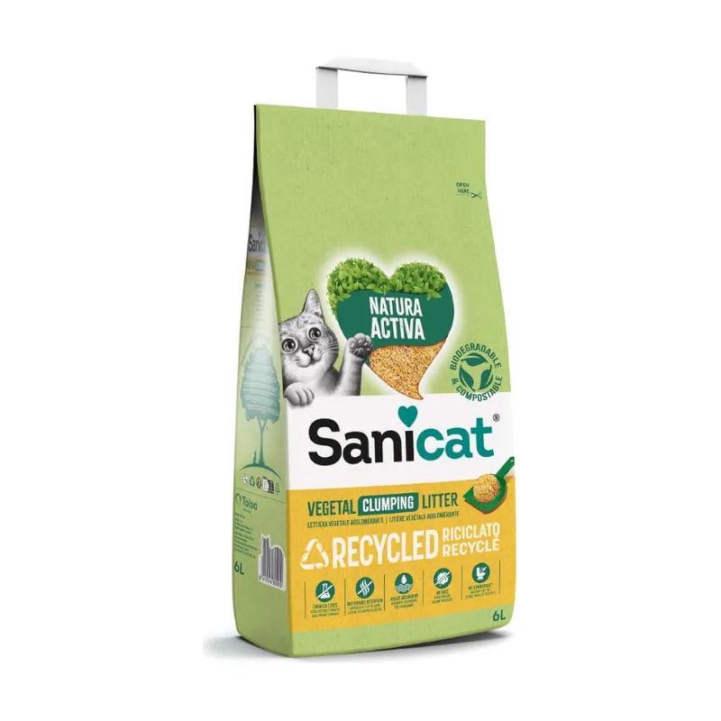 Sanicat 10 L Natura Activa Recycled Arena para gatos