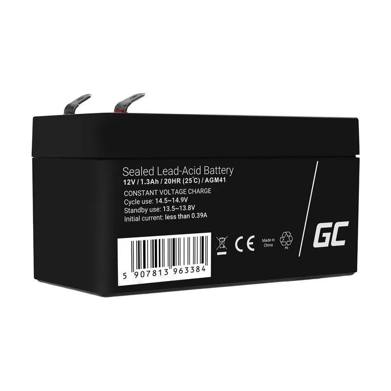 AGM 12V 1,3Ah VRLA Batería de Plomo para Cajas y Balanzas